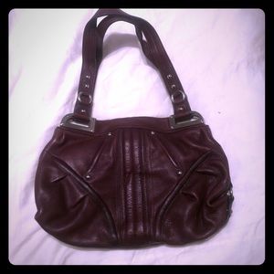 B.Mokowsky maroon hobo handbag